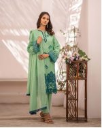 Jhool Exclusive Luxury Organza 3 Piece Suit