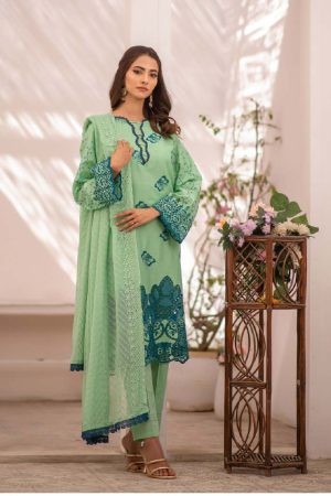 Jhool Exclusive Luxury Organza 3 Piece Suit