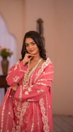 Kehkashan Exclusive Luxury Organza 3 Piece Suit