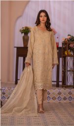 Kehkashan Exclusive Luxury Organza 3 Piece Suit