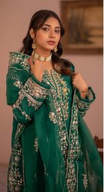 Kehkashan Exclusive Luxury Organza 3 Piece Suit