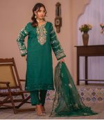 Kehkashan Exclusive Luxury Organza 3 Piece Suit